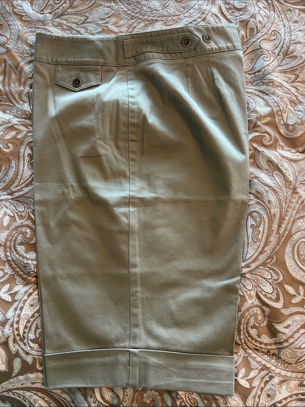 Alfani Olive Green Womens Bermuda Shorts
